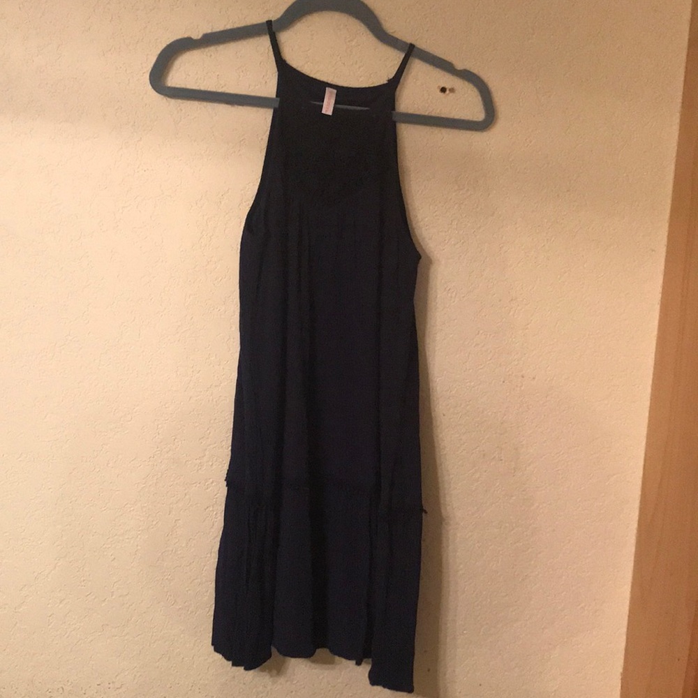 Dark navy blue tank top dress